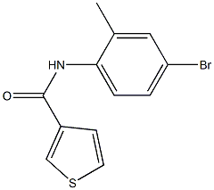 N-(4-bromo-2-methylphenyl)thiophene-3-carboxamide Structure