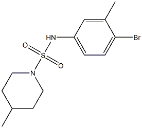 N-(4-bromo-3-methylphenyl)-4-methylpiperidine-1-sulfonamide