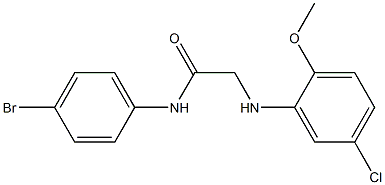 N-(4-bromophenyl)-2-[(5-chloro-2-methoxyphenyl)amino]acetamide