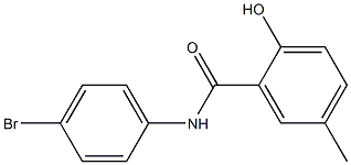 N-(4-bromophenyl)-2-hydroxy-5-methylbenzamide Struktur