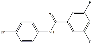 N-(4-溴苯基)-3,5-二氟苯甲酰胺 结构式