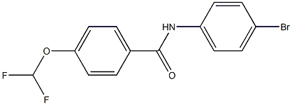 N-(4-bromophenyl)-4-(difluoromethoxy)benzamide Structure