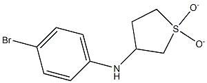 N-(4-bromophenyl)-N-(1,1-dioxidotetrahydrothien-3-yl)amine 结构式