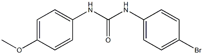 N-(4-bromophenyl)-N'-(4-methoxyphenyl)urea Structure