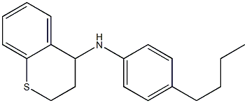 N-(4-butylphenyl)-3,4-dihydro-2H-1-benzothiopyran-4-amine Struktur