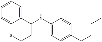 N-(4-butylphenyl)-3,4-dihydro-2H-1-benzothiopyran-4-amine 化学構造式