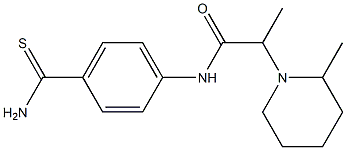 N-(4-carbamothioylphenyl)-2-(2-methylpiperidin-1-yl)propanamide Structure