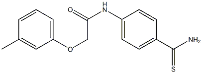 N-(4-carbamothioylphenyl)-2-(3-methylphenoxy)acetamide