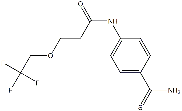 N-(4-carbamothioylphenyl)-3-(2,2,2-trifluoroethoxy)propanamide