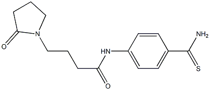 N-(4-carbamothioylphenyl)-4-(2-oxopyrrolidin-1-yl)butanamide