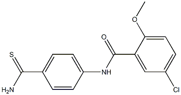 N-(4-carbamothioylphenyl)-5-chloro-2-methoxybenzamide