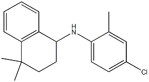 N-(4-chloro-2-methylphenyl)-4,4-dimethyl-1,2,3,4-tetrahydronaphthalen-1-amine 结构式