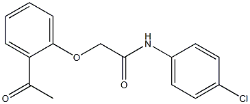 N-(4-chlorophenyl)-2-(2-acetylphenoxy)acetamide