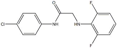 N-(4-chlorophenyl)-2-[(2,6-difluorophenyl)amino]acetamide Structure