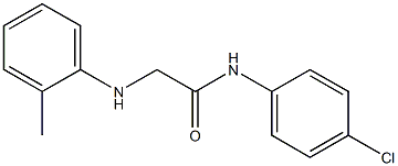 N-(4-chlorophenyl)-2-[(2-methylphenyl)amino]acetamide Struktur