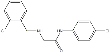 N-(4-chlorophenyl)-2-{[(2-chlorophenyl)methyl]amino}acetamide Structure