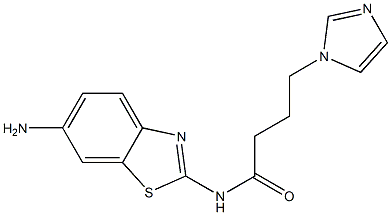 N-(6-amino-1,3-benzothiazol-2-yl)-4-(1H-imidazol-1-yl)butanamide Struktur