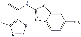 N-(6-amino-1,3-benzothiazol-2-yl)-4-methyl-1,3-thiazole-5-carboxamide Struktur