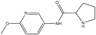 N-(6-methoxypyridin-3-yl)pyrrolidine-2-carboxamide 结构式