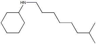 N-(7-methyloctyl)cyclohexanamine 化学構造式