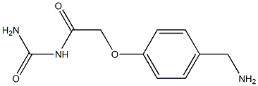 N-(aminocarbonyl)-2-[4-(aminomethyl)phenoxy]acetamide Structure