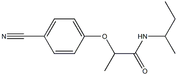 N-(butan-2-yl)-2-(4-cyanophenoxy)propanamide