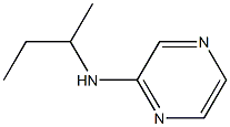 N-(butan-2-yl)pyrazin-2-amine 化学構造式