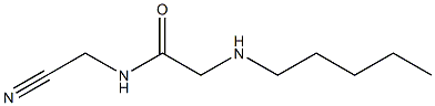N-(cyanomethyl)-2-(pentylamino)acetamide Structure