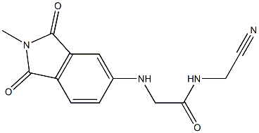 N-(cyanomethyl)-2-[(2-methyl-1,3-dioxo-2,3-dihydro-1H-isoindol-5-yl)amino]acetamide Structure