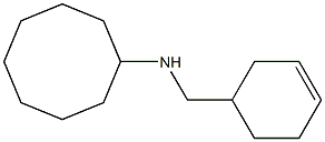 N-(cyclohex-3-en-1-ylmethyl)cyclooctanamine 化学構造式