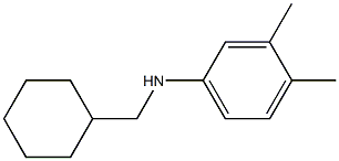 N-(cyclohexylmethyl)-3,4-dimethylaniline 结构式