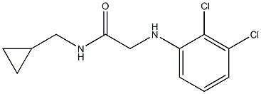 N-(cyclopropylmethyl)-2-[(2,3-dichlorophenyl)amino]acetamide Structure