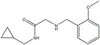 N-(cyclopropylmethyl)-2-{[(2-methoxyphenyl)methyl]amino}acetamide 结构式