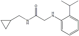 N-(cyclopropylmethyl)-2-{[2-(propan-2-yl)phenyl]amino}acetamide Struktur