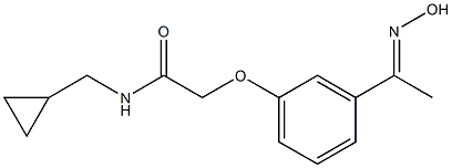 N-(cyclopropylmethyl)-2-{3-[(1E)-N-hydroxyethanimidoyl]phenoxy}acetamide