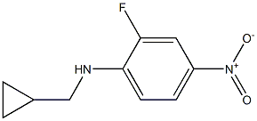 N-(cyclopropylmethyl)-2-fluoro-4-nitroaniline,,结构式
