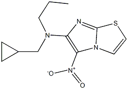 N-(cyclopropylmethyl)-5-nitro-N-propylimidazo[2,1-b][1,3]thiazol-6-amine,,结构式