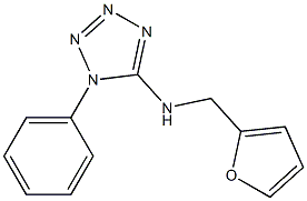 N-(furan-2-ylmethyl)-1-phenyl-1H-1,2,3,4-tetrazol-5-amine Structure