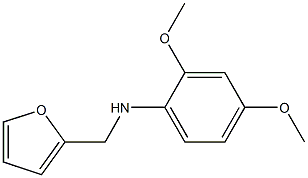 N-(furan-2-ylmethyl)-2,4-dimethoxyaniline Struktur