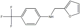 N-(furan-2-ylmethyl)-4-(trifluoromethyl)aniline,,结构式