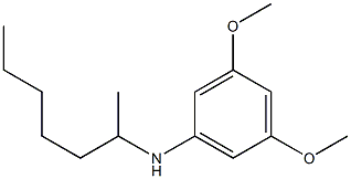 N-(heptan-2-yl)-3,5-dimethoxyaniline 化学構造式