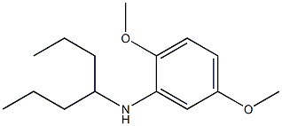 N-(heptan-4-yl)-2,5-dimethoxyaniline,,结构式