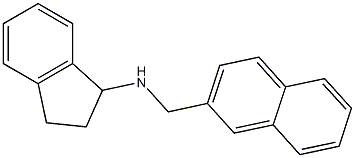 N-(naphthalen-2-ylmethyl)-2,3-dihydro-1H-inden-1-amine Structure