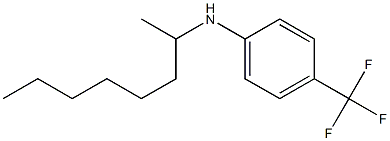 N-(octan-2-yl)-4-(trifluoromethyl)aniline,,结构式