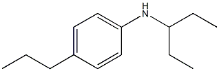 N-(pentan-3-yl)-4-propylaniline 结构式