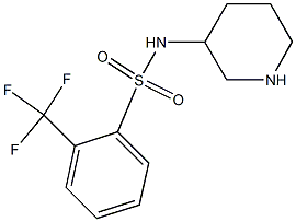 N-(piperidin-3-yl)-2-(trifluoromethyl)benzene-1-sulfonamide Struktur