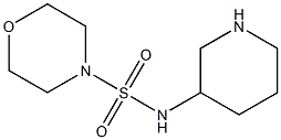 N-(piperidin-3-yl)morpholine-4-sulfonamide 结构式