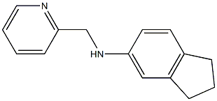 N-(pyridin-2-ylmethyl)-2,3-dihydro-1H-inden-5-amine 结构式