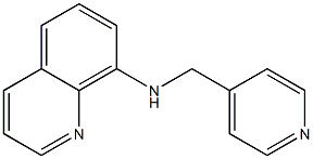 N-(pyridin-4-ylmethyl)quinolin-8-amine 化学構造式