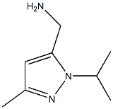 1H-Pyrazole-5-methanamine,  3-methyl-1-(1-methylethyl)- Structure